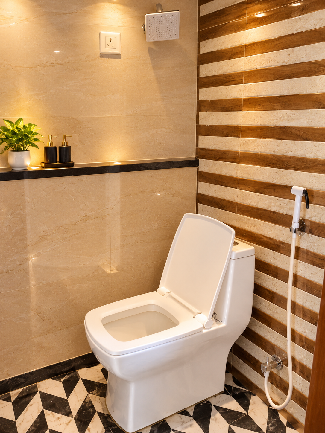 Attached washroom at Madhav Villas